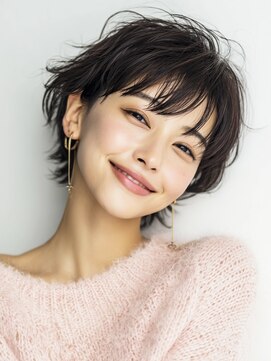 ヒマル 学芸大学(Himaru) 大人女性/ショートカット/ボブルフ/ネビージュ/小顔/パーマ