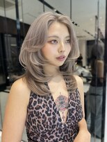 キーン 吉祥寺店(keen)&nbsp;ホワイトベージュ×レイヤーカット