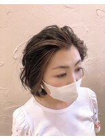 ゾンネ(ZONNE)&nbsp;【ZONNE】【マスクスタイル】かきあげインナーハイライト