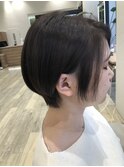 耳かけショートヘア/小顔ショート/ハンサムショート
