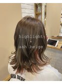 ＊highlight × ash beige＊