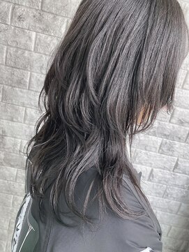 リアイス(Re:ICE) ミニウルフ/くすみブルー/流れるレイヤー/インナーハイライト