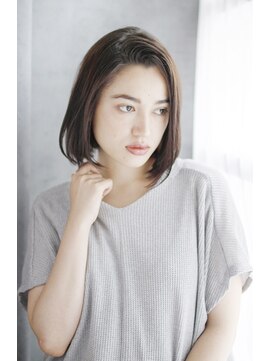 ディディエプラスエヌ(DIDIER +n) 20代30代40代　モードの顔した大人ボブ【守山】