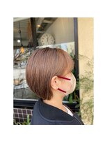アオゾラヘアー フジサキグウ(AOZORA HAIR FUJISAKIGU) 脱白髪染め×beige