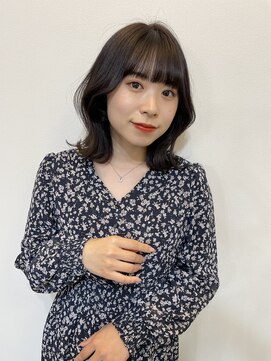 イオエ(ioe) 前髪/アンブレラカラー/こなれミディ/イメチェン/ウェーブパーマ