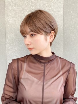 ロンド レグリーズ 立川(Lond leglise) ショート×顔周り×前髪×シルキーベージュ×グレージュカラー