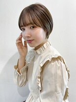 アイティー バイ アルバム 中野店(IT by ALBUM) 丸みショート_ピンクベージュインナーグレージュ_39048