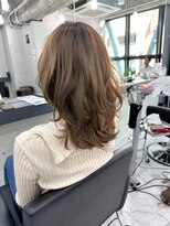 エンディアリング 東銀座(Endearing)&nbsp;黒髪/グレーベージュ/レイヤーロング/前髪パーマ/銀座/東銀座