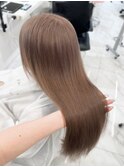 ストレート　艶感　ブラウンベージュ　髪質改善　20代30代