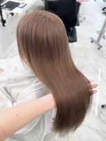 ランテルディ 渋谷(LANTERDIT)&nbsp;ストレート　艶感　ブラウンベージュ　髪質改善　20代30代