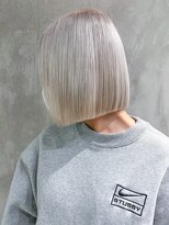 アルバム 渋谷パルコ(ALBUM)&nbsp;ホワイトブロンド_切りっぱなしボブエアリーロング_ba453861