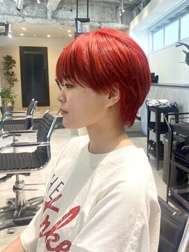 ノブレス ノアール(NOBLESSE NOIR) シースルーマッシュ/レッドカラー