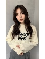 ガーランドギンザ(Garland Ginza)&nbsp;レイヤーロング韓国ヘアグレーベージュアッシュブラウン