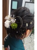 卒業式用ヘアセット