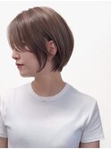 ハイライトバレイヤージュダブルカラーショートカット30代40代