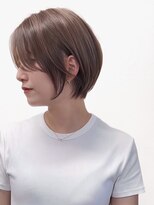 ハイライトバレイヤージュダブルカラーショートカット30代40代