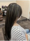 ハイライトダークアッシュレイヤーカット_センターパート_65