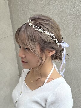 インフィニティー infinity HAIR SPACE BLOOM ふんわりシニヨンアレンジ