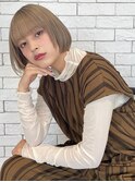 大人女性◆艶レイヤー前髪ピンクベージュ 髪質改善 縮毛矯正