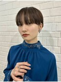マッシュショート/前髪あり/大人ショート/インナーカラー