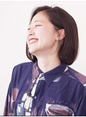 ボブ　前髪なし