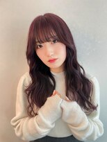 エルフ(elf)&nbsp;ダークバイオレット×ゆるふわウェーブ