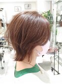 大人かわいいゆるふわくびれ外ハネレイヤー