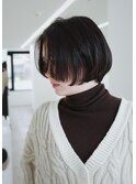 ショートボブショートヘアボブイメチェン美髪前下がりボブ