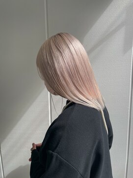 サクラ オモテサンドウ(SAKURA) ハイトーンホワイトピンクベージュ◎ブリーチ/髪質改善/表参道