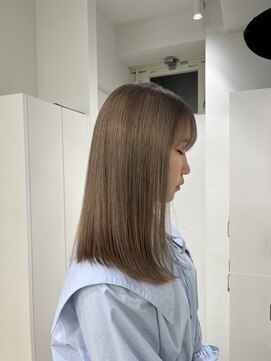 ウル 表参道(HOULe) ベージュ系髪質改善ボブ縮毛矯正レイヤー20代30代40代[表参道]