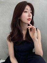 ソヨン 金山店(SOYON)&nbsp;アッシュカラー/ココアベージュ/小顔レイヤーカット/黒髪/34