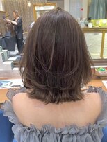 ロンドリゼル 札幌(Lond RiseL)&nbsp;オリーブグレー/韓国風巻き/レイヤーカット/マロンベージュ/札幌