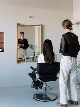 ポノ(pono.)の写真/『美容室が苦手』『上手く伝えられるか不安』…という方もお任せください♪完全マンツーマン施術◎