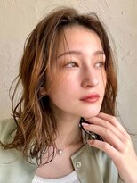 アンドレイ 表参道(andrey)&nbsp;着物ヘア/ダークアッシュ/ミディアムレイヤーカット/表参道