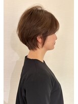 ボンド(hair salon bonD)&nbsp;骨格矯正レイヤーショート×オリーブブラウン