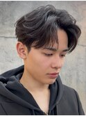 ニュアンスパーマ曲がる縮毛矯正メンズパーマ