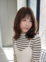 プール(pour.)&nbsp;ミディアムレイヤー×ペールピンク ブラウン
