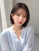 ノア 三宮店(NOA)&nbsp;【NOA】髪質改善ストレート×肩上ボブ×シースルーバング