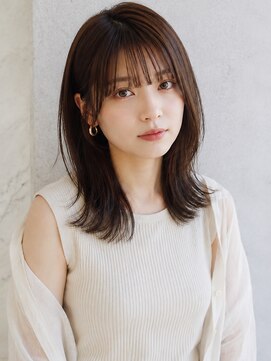 ヘアメイク アージュ 天神西通り店(HAIR MAKE age) 髪質改善 グレージュカラー レイヤーカット 艶髪 ミディアム