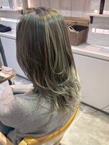 ナンバー イル デュッカ 札幌(N° il duca) レイヤー/グレー/くびれヘア