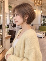 ラファンジュ ヘアー(Rohange hair)&nbsp;ハニーブラウン/バタフライカット/流しバング