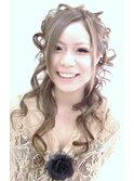 シルキーハーフアップ