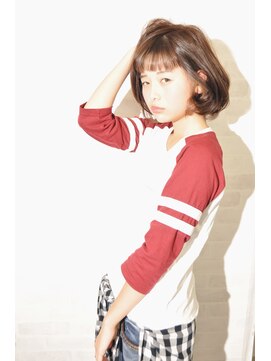 ルートエー(ROUTE a) 【 ROUTE a 】 ショートバング×ナチュラルボブ