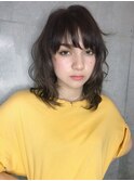 [coo et fuu表参道]梨花風マッシュウルフ♪藤沢　ナチュラル黒髪