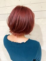 ルノン フィージュ(LUNON fieju)&nbsp;【LUNON　fieju】ブリーチ1回からのビビットなコーラルピンク