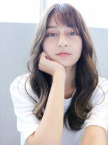 アイティー バイ アルバム 浦和店(IT by ALBUM) ナチュラルウェーブ_オリーブカラーハイライトカラー_27891