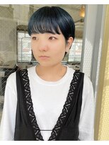 エンシー(ENCI)&nbsp;ネイビーブルー/マッシュショート　くすみブルー