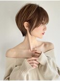 大人美人ハンサムショートハイライト透明感カラーイルミナカラー