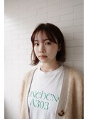 sungooseミニウルフテラコッタデジタルパーマくすみブルー
