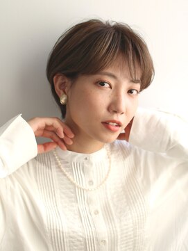テラスコード(TERRACE CODE) 30代・40代大人可愛い小顔ワンサイドショートボブ丸み前下がり